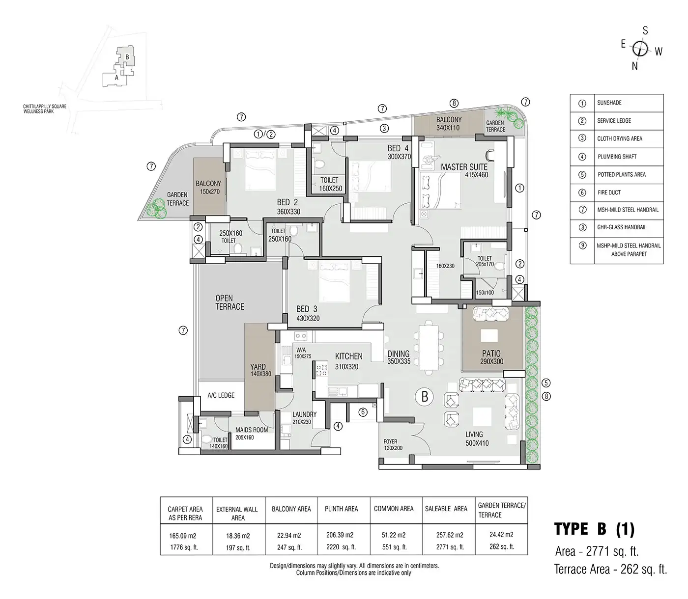 Prestige Medavakkam Chennai floor plan1