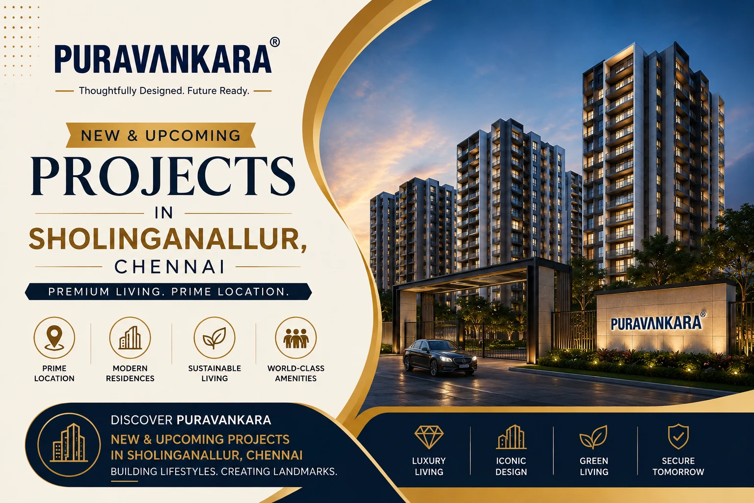 Puravankara Limited official logo for Sholinganallur residential projects